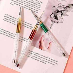 Ultra <b>Fine</b> Tip Nail <b>Liner</b> Brush Anti Shedding Nylon Hair Smooth Line Striping Flower Design Nail Art Tool with Custom Logo - Product Image 4