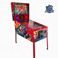 Machine de flipper virtuelle 32 pouces, machine de jeu d'arcade numérique commerciale à monnayeur pour centre de jeux et équipement de divertissement