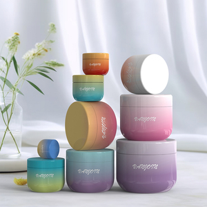 Hình Bầu Dục Dưới Mỹ Phẩm Nhựa 10G 30G 50G 100G 250G Mắt Kem Mặt Kem Jar Với Nắp Màu Hồng Container Bao Bì Dày Tường - Product Image 1