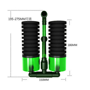 Filtro de Esponja Biológica JSD para Acuarios, Filtro de Doble Esponja Accionado por Aire para Cría de Camarones - Product Image 6