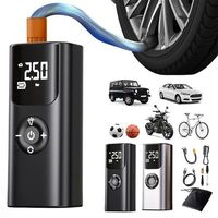 Portable 12V ABS Air Compressor for Car Tires with Digital Pressure Gauge Cordless Design 150 PSI Max Pressure