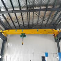 Pont roulant monopoutre automatique SDCRANE 5 tonnes, monté sur rail, commande au sol + à distance, palan électrique triphasé 380V 50Hz