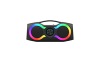 Altavoz Inalámbrico Portátil BT 1962 con Sonido Envolvente Estéreo, RGB Colorido, Bajos Profundos y Subwoofer con Asa para Campamentos y Fiestas al Aire Libre