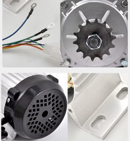 Kit de conversion de moteur sans balais à aimant permanent 24V 500W 650W pour tricycle à propulsion humaine et booster de voiture électrique, avec contrôleur et pignon