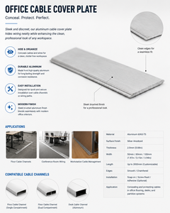 แผ่นอะลูมิเนียมรุ่น 6000 ที่ขึ้นรูปด้วยเครื่อง CNC ความแม่นยำสูง พร้อมขอบขัดเงา สำหรับฝาครอบโต๊ะทำงานในสำนักงาน - Product Image 2