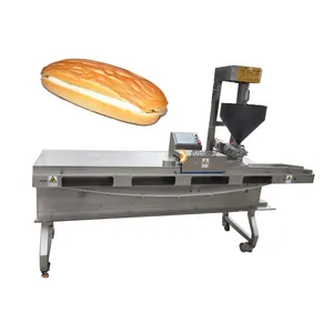 Kontrol PLC Roti Mengiris Cutting Krim Isian Selai Menyuntikkan Mesin Otomatis Krim Injector untuk Roti