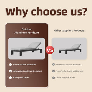 كراسي استلقاء خارجية قابلة للتعديل، سرير شمسي بجانب المسبح، كرسي شاطئ، كرسي استلقاء للفنادق والمنتجعات - Product Image 3