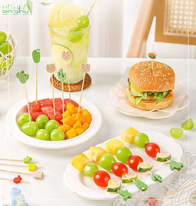 Brochetas Desechables <span class=keywords><strong>de</strong></span> Bambú Natural para Fiestas <span class=keywords><strong>de</strong></span> <span class=keywords><strong>Cumpleaños</strong></span> y Bodas - Product Image 1