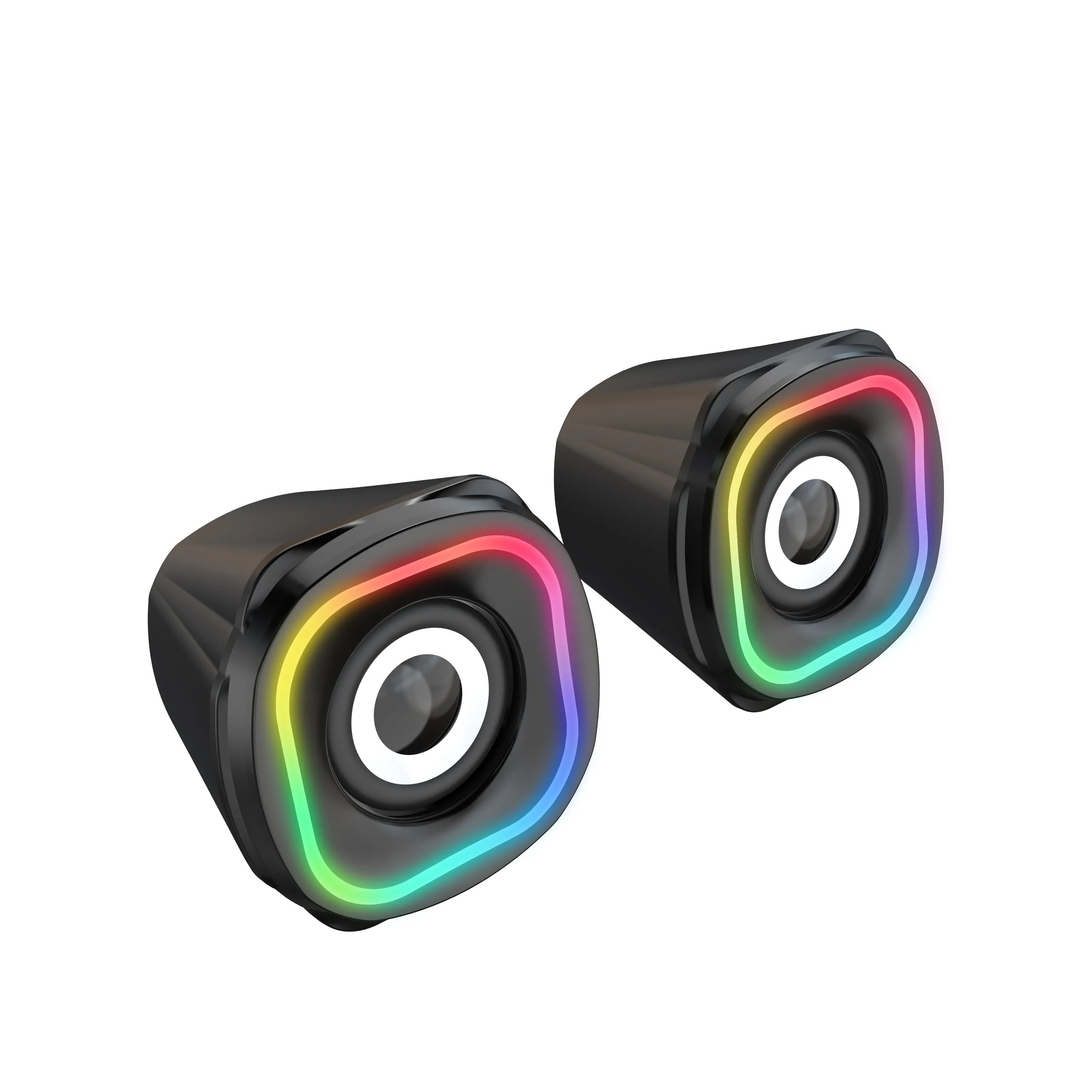 Oem/odm Pc Gaming Rgb Light Subwoofer Desktop Speaker Super Bass Home Audio Bluetooth Computer Speakers Wired Speaker