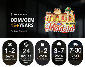 Imán de Resina Personalizado de <span class=keywords><strong>Madrid</strong></span>, España, con Diseño de Oso y Madroño y Puerta de Alcalá, Recuerdo Turístico de Alta Calidad - Product Image 4