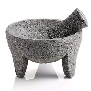 Molinillo <span class=keywords><strong>de</strong></span> <span class=keywords><strong>piedra</strong></span> natural <span class=keywords><strong>de</strong></span> alta resistencia, mortero <span class=keywords><strong>de</strong></span> granito y <span class=keywords><strong>Molcajete</strong></span> - Product Image 1