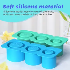 Silicone Ice Cube Molds Maker Tray Stanleys Cup Drinks Ice Cube Tray For 40Oz Tumbler