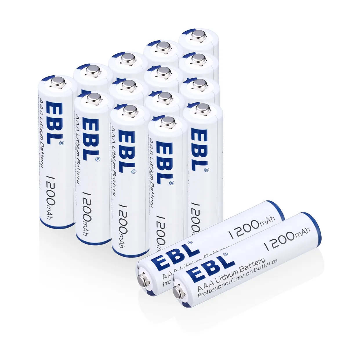 EBL 4PC AAA 1200mAh 1.5V 리튬 배터리 홈 베이직