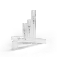 Vente en gros de flacons de parfum vides en plastique transparent de 2 ml, 3 ml, 5 ml, mini atomiseur, flacon d'échantillon, vaporisateur de parfum