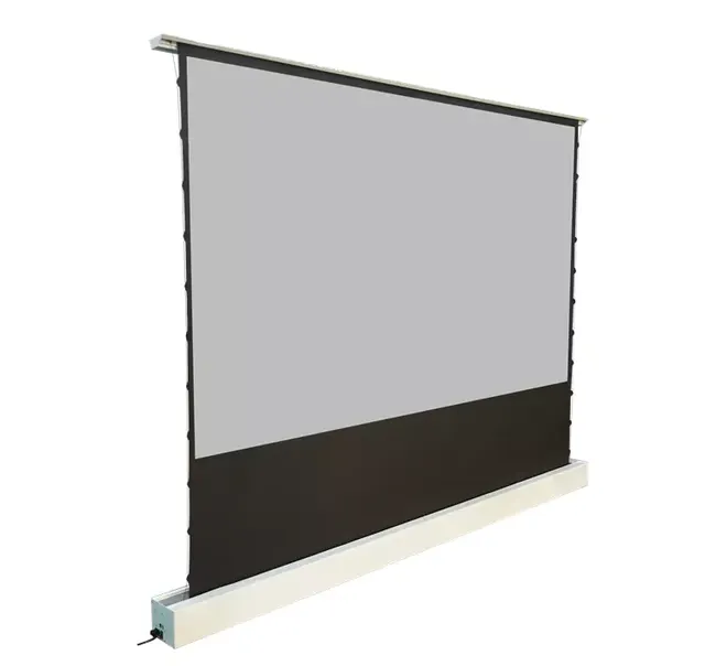 R ALR Gray 120 Inch Electric Floor Rising Tab-tension Projector Screen Floor Rising Projector Screen