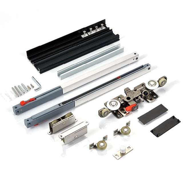 Good  Quality Modern Ghost Door Hidden Track Window Rollers Concealed Magic Wall Mount Sliding System Silent Slide