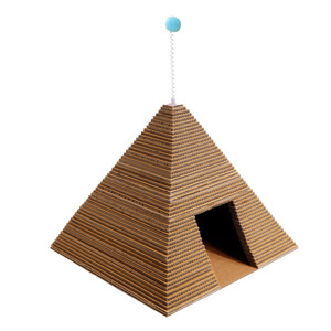 Nueva Cama para Gatos de Cartón Corrugado 3D en Forma de Pirámide, Rascador Elevado, Juguete para Dormir y Jugar para Mascotas, Venta al por Mayor - Product Image 6
