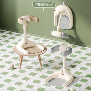 Soporte de Baño Plegable y Ajustable para Bebés con Superficie Antideslizante para Uso en Inodoro de 0 a 12 Meses, Material PP, Gris Caqui - Product Image 1