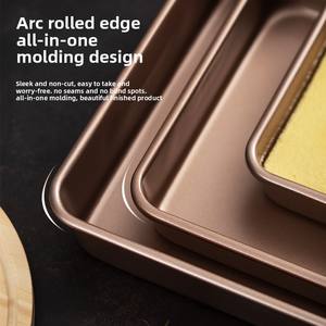 Herramienta para hornear horno antiadherente personalizable molde de pastel de tiramisú antiguo para galletas pan <span class=keywords><strong>Pizza</strong></span> cocina casera-Utensilios para hornear sartén cuadrada - Product Image 1