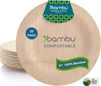 Lot de 150 assiettes jetables biodégradables en bagasse de canne à sucre écologiques, 10 pouces, résistantes, 3 compartiments, pour fêtes et dîners
