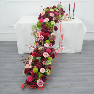 DKB Decoración de Boda Personalizada, Camino de Mesa con Flores Artificiales, Guirnalda de Boda, Camino de Mesa con Flores Artificiales - Product Image 2