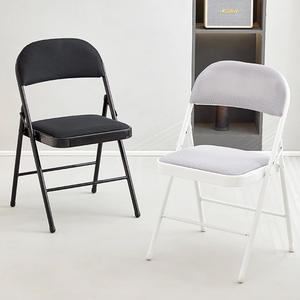 Wholesale Lightweight Portable Outdoor Party Wedding Foldable Mesh Garden <strong>Chairs</strong> for Events <strong>White</strong> <strong>Folding</strong> <strong>Chairs</strong> - Product Image 2