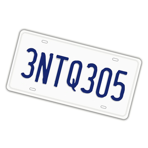 Diverse alfanumerieke bedrukking waterdichte aluminium glanzende afwerking kentekenplaat groothandel goede kwaliteit gepersonaliseerde autodecoratie - Product Image 2