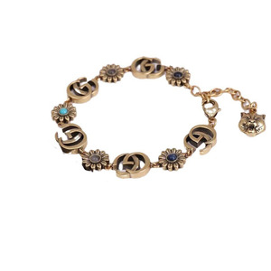 <span class=keywords><strong>Bracciale</strong></span> di Lusso con Doppia G e Motivo Floreale Margherita in Pietra Naturale, Vendita Diretta dalla Fabbrica, Ideale per Occasioni Eleganti - Product Image 5