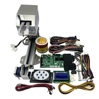 Kit de Máquina de Premios de Tijera de Metal Negro, Juego de Arcade DIY con Luz Intermitente, Operado con Monedas
