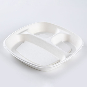 <strong>Biodegradable</strong> <strong>Disposable</strong> Box Ecopack Bio Degradable Packaging Sugarcane Tableware <strong>Tray</strong> Bagasse Food Container - Product Image 6