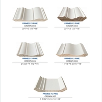 Moulures décoratives intérieures pour appartements, corniches pré-encollées à joint en doigt, moulures de finition, panneaux de plafond en bois pour hôtels