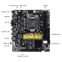 Carte Mère H61 Micro ATX LGA1155 DDR3 Compatible Intel-i3 I5 I7 Pentium-Celeron CPU Double Canal Chipset H61 pour Ordinateur de Bureau