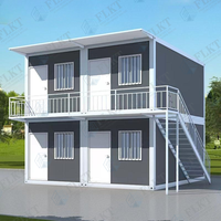 Unité de conteneur plat en acier galvanisé FLKT, anti-rouille, préfabriquée, modulaire, pour transport maritime côtier, maison/villa