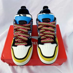 Lacets plats tressés en polyester à chevrons de 1,5-2 cm, couleurs mélangées, pour chaussures décontractées pour hommes, Af Sb Dunks <span class=keywords><strong>Low</strong></span> Sneakers - Vente en gros - Product Image 4