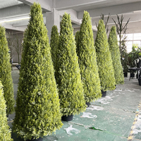 JIN PENG 3M PE Plante artificielle en forme de cône de cyprès pour la décoration de mariage, de Noël et d'extérieur