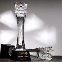 Trofeo Deportivo de Cristal K9 en Oferta, Elegante y Transparente, con Grabado de Logotipo Personalizado, Duradero