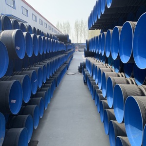Polyethylene HDPE đôi tường sóng thoát nước Ống SN8 500mm-800mm cống ống pe100 200mm ống nhựa dwc HDPE cống - Product Image 3