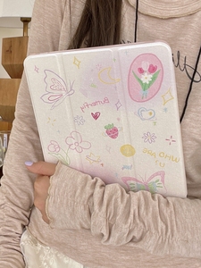 Coque de protection antichoc à imprimé floral papillon très vendue pour <span class=keywords><strong>iPad</strong></span> 5 6 7 8 <span class=keywords><strong>9</strong></span> <span class=keywords><strong>Pro</strong></span> 2 3 et Air - Product Image 5