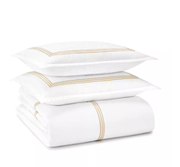 Parure de lit de luxe drap de lit literie pour hôtels grossiste 100% coton Queen Size parure de lit blanche personnalisée