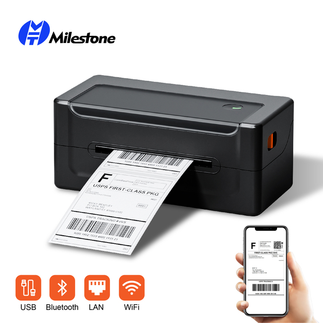 Milestone MHT-L1081 High-Speed 4-Inch 203dpi Label Printer for Efficient Warehouse Retail Operations Robust Connectivity Stock