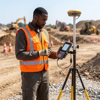 TopTech TK300 Équipement de topographie GNSS RTK portable avec système d'exploitation Linux, module GPS RTK, récepteur GPS RTK, station totale