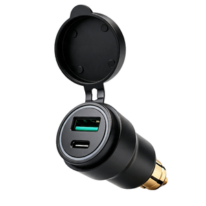 Prise étanche 12V/24V Din Hella pour charge rapide 3.0 <span class=keywords><strong>chargeur</strong></span> <span class=keywords><strong>USB</strong></span> et adaptateur d'alimentation de type C pour <span class=keywords><strong>moto</strong></span> <span class=keywords><strong>BMW</strong></span> - Product Image 1