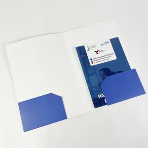 Professionele Matte Afwerking Vijl Envelop Met Twee Zakken En Kaarthouder Ideaal Voor Beurzen En Vergaderingen Digitaal Printen