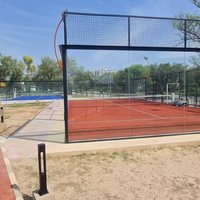 Terrain de padel panoramique QJIN à cadre renforcé, best-seller, avec structure en acier galvanisé à chaud – Constructeur de terrains de padel