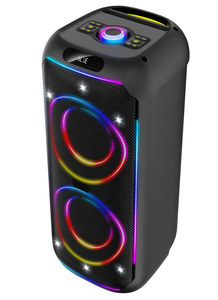 ซับวูฟเฟอร์คาราโอเกะแบบพกพา8นิ้ว60 <span class=keywords><strong>W</strong></span> แบบคู่จากโรงงาน RGB ปิดผนึกทนทานใช้งานกลางแจ้งผ่าน WiFi TF FM USB DC - Product Image 2