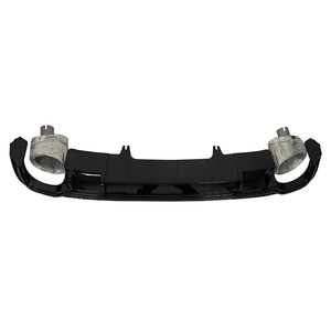 Kit de carrosserie de voiture de <span class=keywords><strong>prix</strong></span> usine mise à niveau diffuseur de pare-chocs arrière S-line avec tuyau d'échappement pour <span class=keywords><strong>Audi</strong></span> <span class=keywords><strong>A4</strong></span> S4 B9 à <span class=keywords><strong>RS4</strong></span> 2017-2019 - Product Image 3