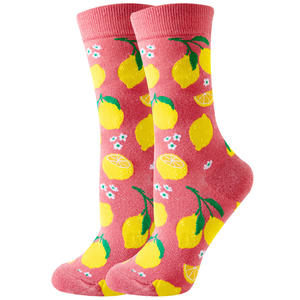 Modèles personnalisables en gros, <span class=keywords><strong>chaussettes</strong></span> tricotées quotidiennes, cadeaux pour les amateurs de fruits tropicaux mélangés et mélangés - Product Image 4