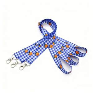 Promotional Design <b>Custom</b> <b>Keychain</b> Metal Hook Polyester Elastic Sublimation Lanyards ID Card Holder Lanyard - Product Image 1