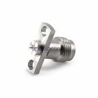 Conector Coaxial RF de 2.4mm, 2 Holes, Montaje en Panel, DC-50GHz, Bajo VSWR, 50 Ohm, Jack Hembra, para Analizador de Redes