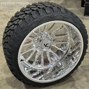 Cerchio in Lega Forgiato Velochi con Bordo Profondo Lucidato per Camion Ford F150 F250 F350 Silverado1500 2500 3500 Ram 6x139.7 8x180 8x165.1 - Product Image 3
